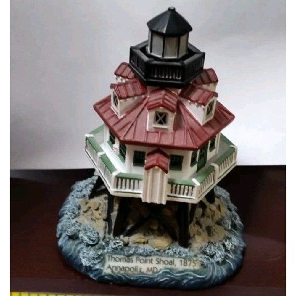 Vintage 1999 Leftons Thomas Point Shoal 1875 Lighthouse‎ Historic American
